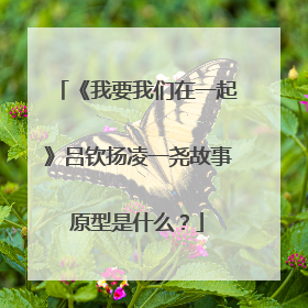 《我要我们在一起》吕钦扬凌一尧故事原型是什么?