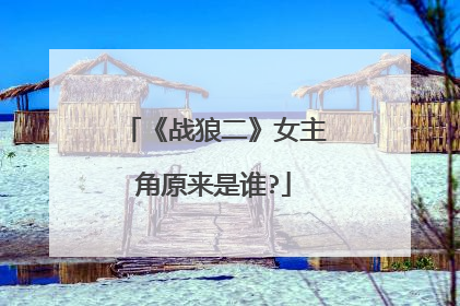 《战狼二》女主角原来是谁?