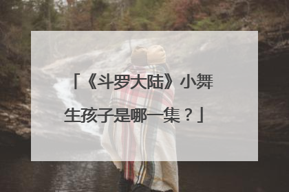 《斗罗大陆》小舞生孩子是哪一集?