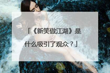 《新笑傲江湖》是什么吸引了观众?