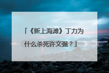 《新上海滩》丁力为什么杀死许文强？