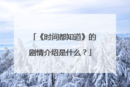 《时间都知道》的剧情介绍是什么？