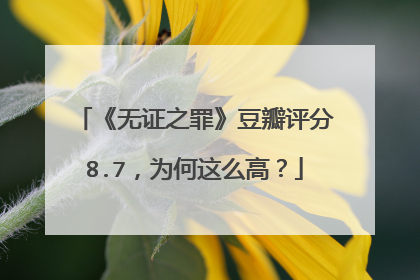 《无证之罪》豆瓣评分8.7,为何这么高?