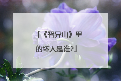 《智异山》里的坏人是谁?