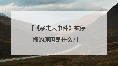 《暴走大事件》被停播的原因是什么?