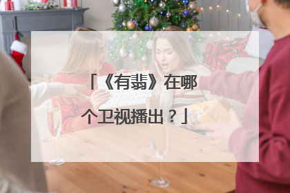 《有翡》在哪个卫视播出?