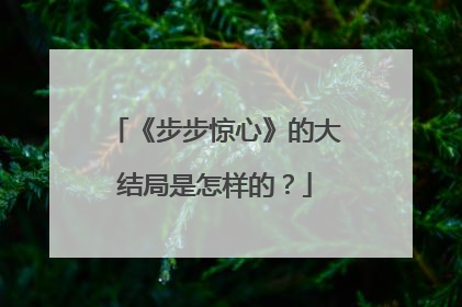 《步步惊心》的大结局是怎样的?