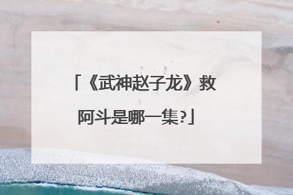 《武神赵子龙》救阿斗是哪一集?