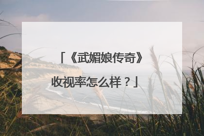 《武媚娘传奇》收视率怎么样?