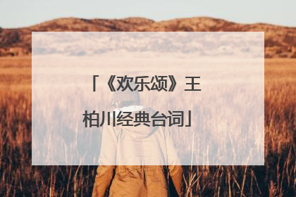 《欢乐颂》王柏川经典台词