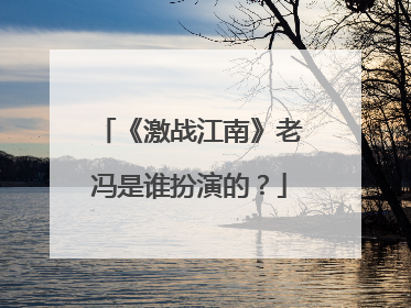 《激战江南》老冯是谁扮演的?