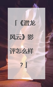 《潜龙风云》影评怎么样?