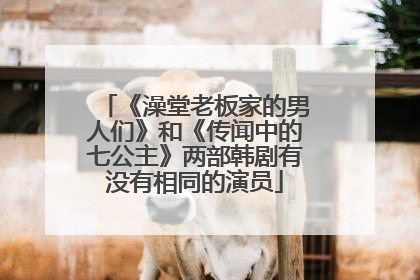 《澡堂老板家的男人们》和《传闻中的七公主》两部韩剧有没有相同的演员