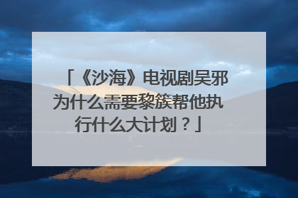 《沙海》电视剧吴邪为什么需要黎簇帮他执行什么大计划？