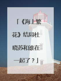 《海上繁花》结局杜晓苏和谁在一起了?