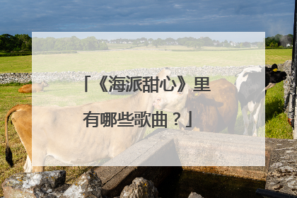 《海派甜心》里有哪些歌曲?