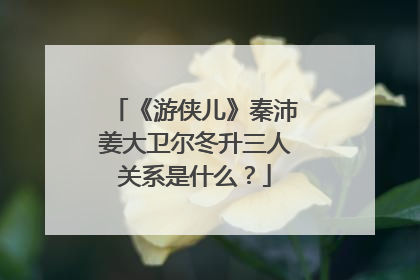 《游侠儿》秦沛姜大卫尔冬升三人关系是什么?