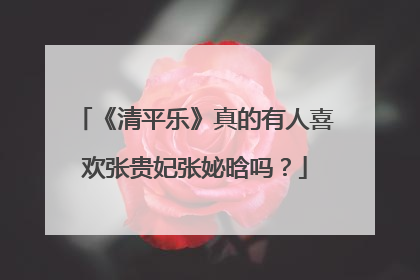 《清平乐》真的有人喜欢张贵妃张妼晗吗?