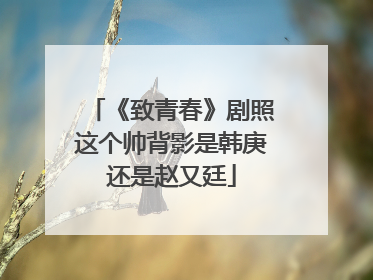 《致青春》剧照这个帅背影是韩庚还是赵又廷