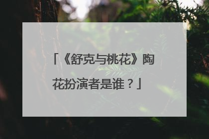 《舒克与桃花》陶花扮演者是谁?