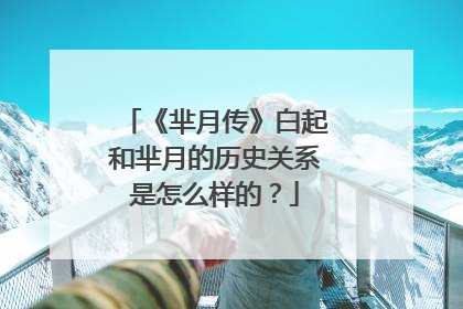 《芈月传》白起和芈月的历史关系是怎么样的？