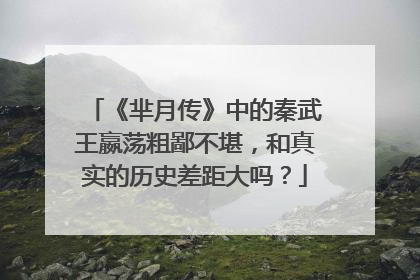 《芈月传》中的秦武王嬴荡粗鄙不堪,和真实的历史差距大吗?