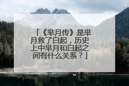 《芈月传》是芈月救了白起，历史上中芈月和白起之间有什么关系？