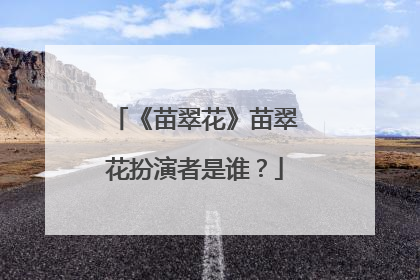 《苗翠花》苗翠花扮演者是谁？