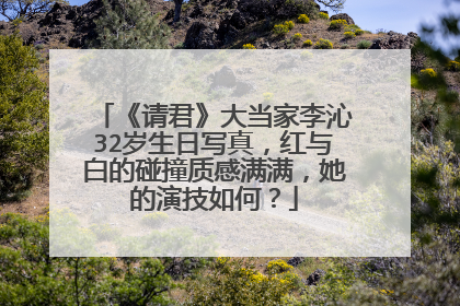 《请君》大当家李沁32岁生日写真，红与白的碰撞质感满满，她的演技如何？