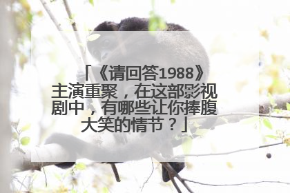 《请回答1988》主演重聚,在这部影视剧中,有哪些让你捧腹大笑的情节?