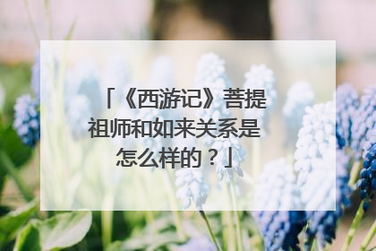 《西游记》菩提祖师和如来关系是怎么样的?