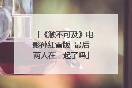 《触不可及》电影孙红雷版 最后两人在一起了吗