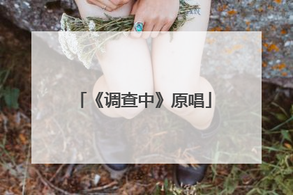 《调查中》原唱