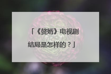 《赘婿》电视剧结局是怎样的？