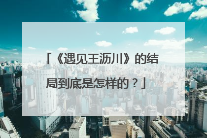 《遇见王沥川》的结局到底是怎样的?