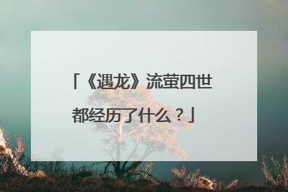 《遇龙》流萤四世都经历了什么？