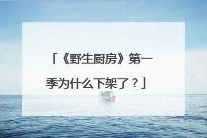 《野生厨房》第一季为什么下架了？