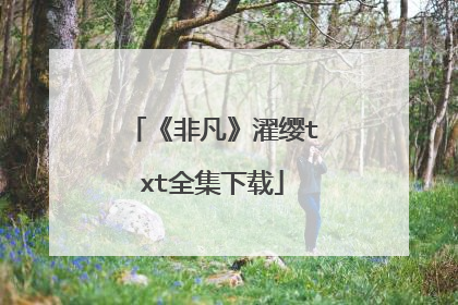 《非凡》濯缨txt全集下载