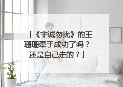 《非诚勿扰》的王珊珊牵手成功了吗？还是自己走的？
