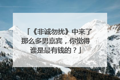 《非诚勿扰》中来了那么多男嘉宾，你觉得谁是最有钱的？