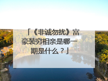 《非诚勿扰》富豪装穷相亲是哪一期是什么?