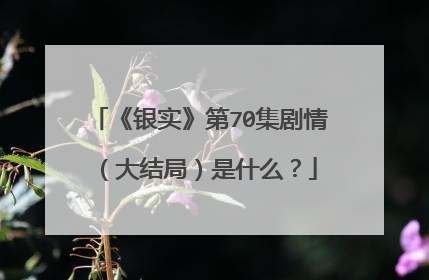 《银实》第70集剧情(大结局)是什么?