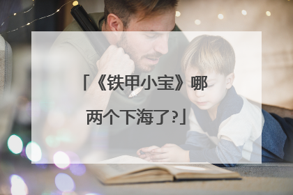 《铁甲小宝》哪两个下海了?
