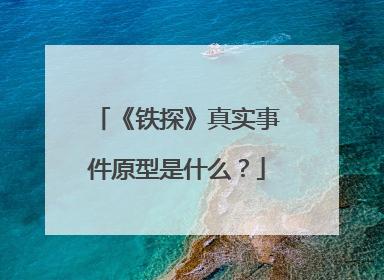 《铁探》真实事件原型是什么？