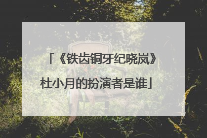 《铁齿铜牙纪晓岚》杜小月的扮演者是谁