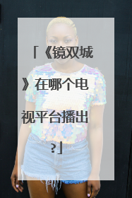 《镜双城》在哪个电视平台播出?