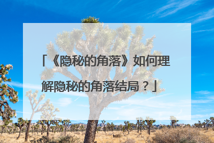 《隐秘的角落》如何理解隐秘的角落结局？