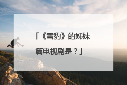 《雪豹》的姊妹篇电视剧是？