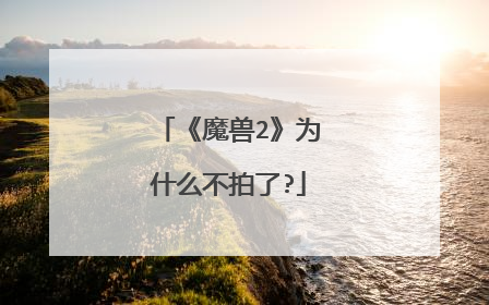 《魔兽2》为什么不拍了?