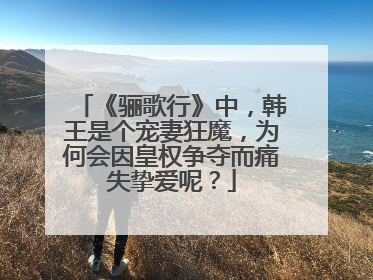 《骊歌行》中,韩王是个宠妻狂魔,为何会因皇权争夺而痛失挚爱呢?